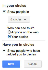 Limit your Google+ network's visibility to others